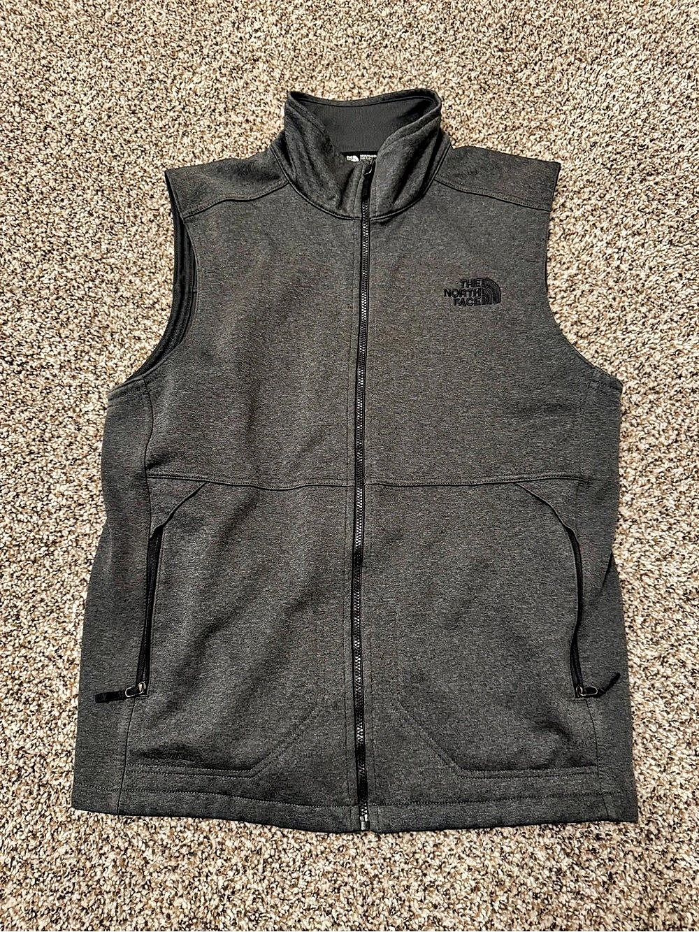 The North Face Men'Small Ridgewall Soft Shell Vest Gray Small